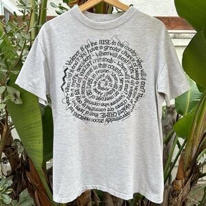 Vintage 1994 Spiral Anti-Crime Graphic Tee Heather Grey Fits M